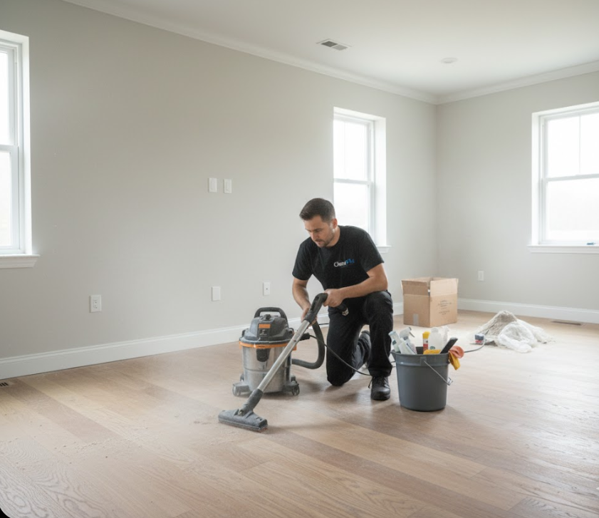 Cleaning a space after a remodel