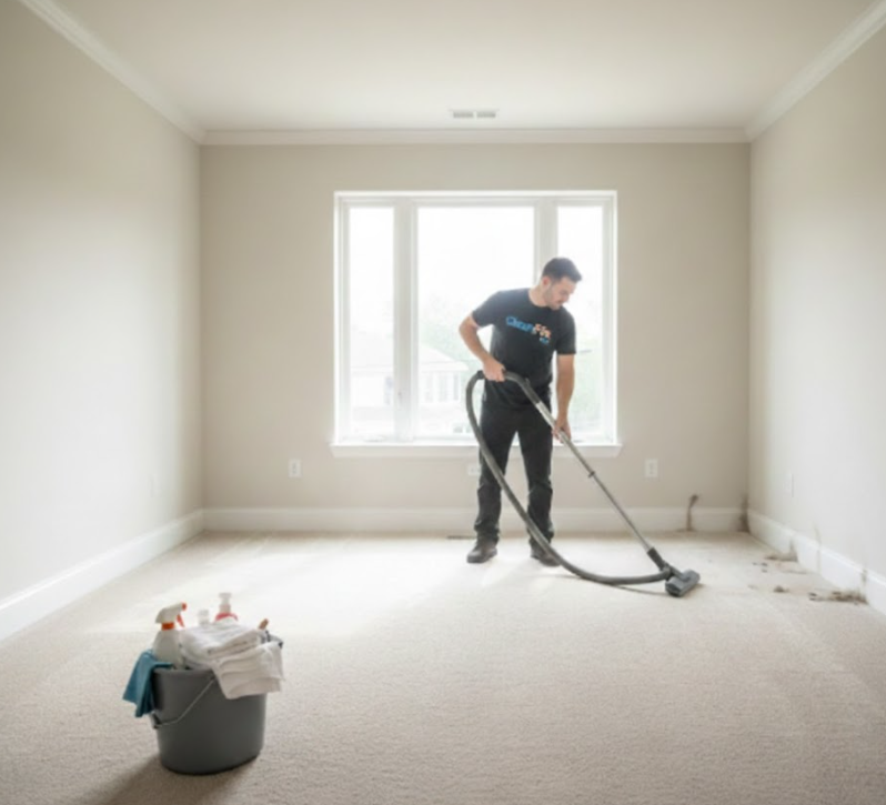 Cleaning of an empty room during a move
